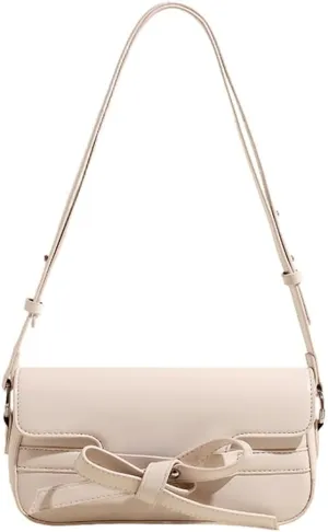 Molodo Shoulder Bags for Women 2024 Bow Purse Women's Crossbody Handbags Versatile Trending Purses Aesthetic Underarm Bag