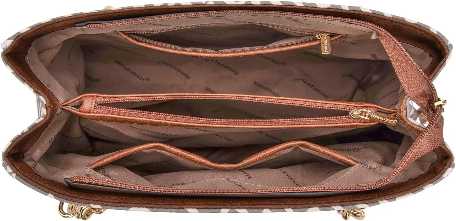 Montana West MEDIUM Tote Bag for Women Quilted Chain Handbags Shoulder Purse