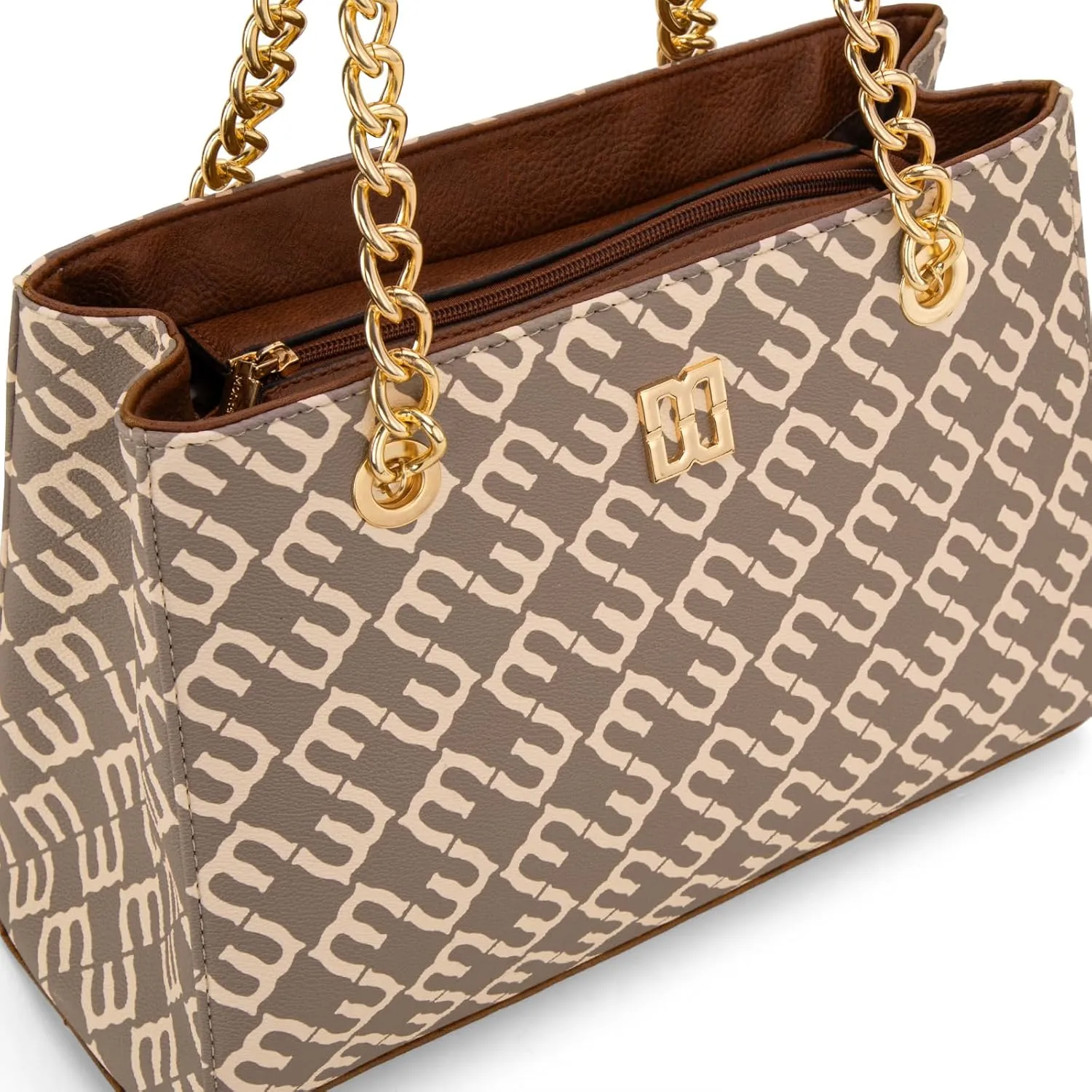 Montana West MEDIUM Tote Bag for Women Quilted Chain Handbags Shoulder Purse