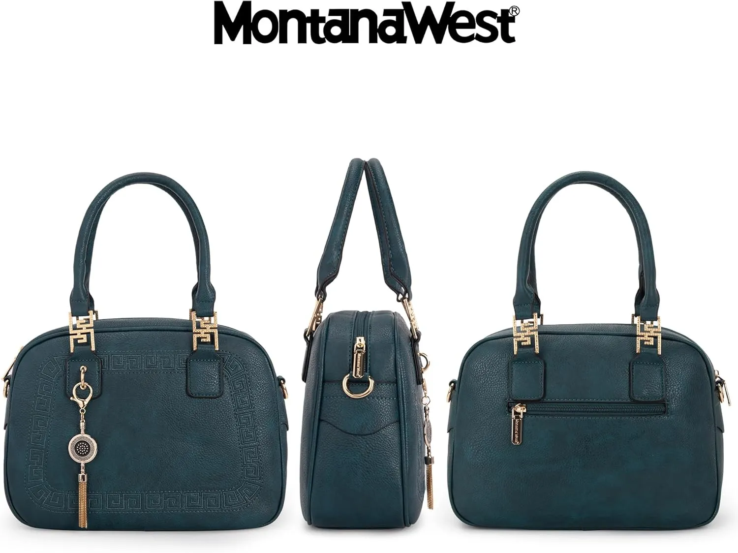 Montana West Small Top Handle Purse for Women Crossbody Satchel Handbag Barrel Bag