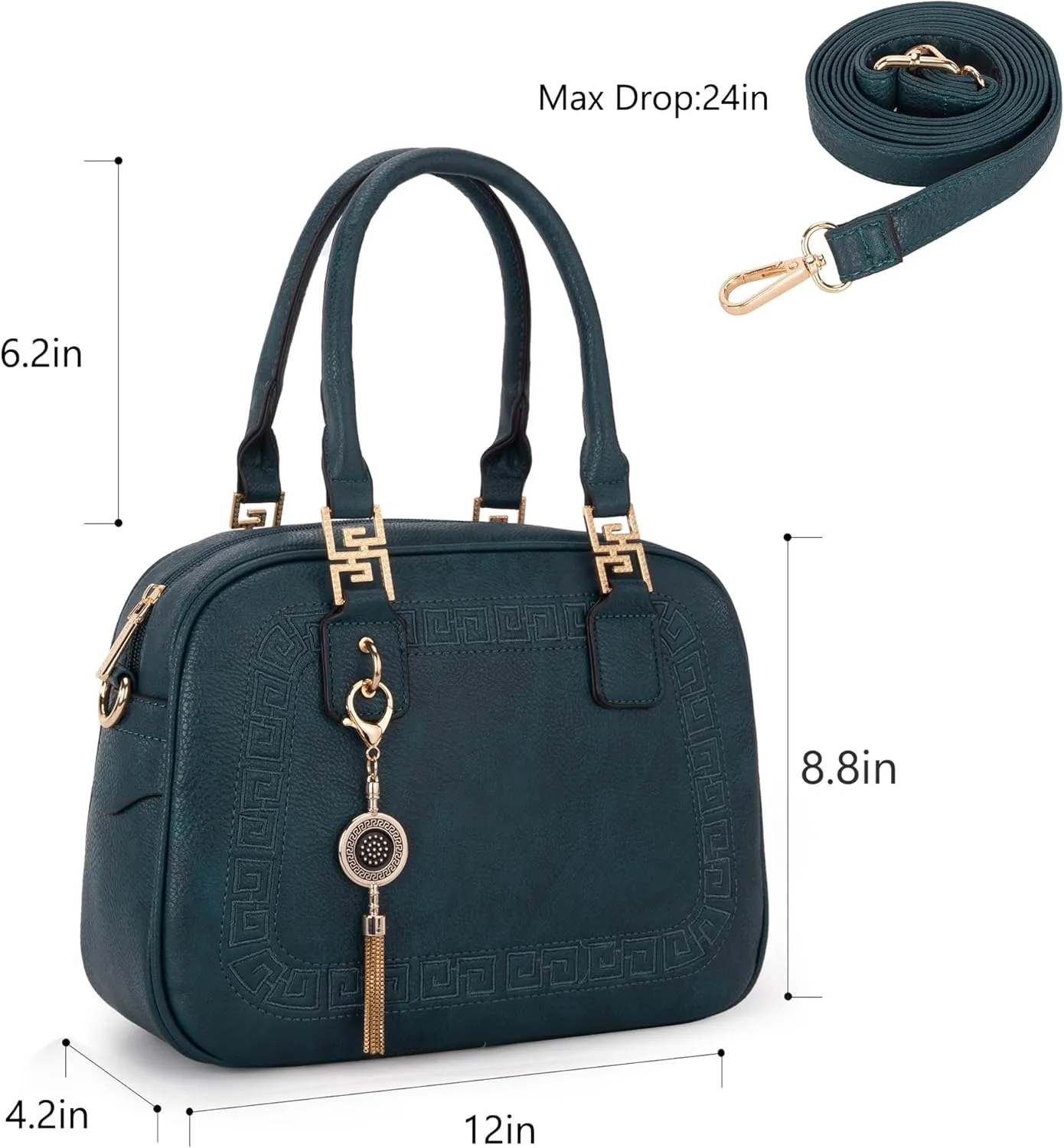 Montana West Small Top Handle Purse for Women Crossbody Satchel Handbag Barrel Bag