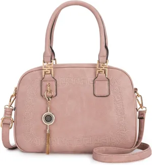 Montana West Small Top Handle Purse for Women Crossbody Satchel Handbag Barrel Bag