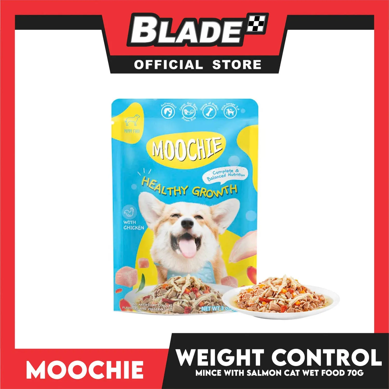 Moochie Healthy Growth Puppy Dog Wet Food (Chicken) 85g