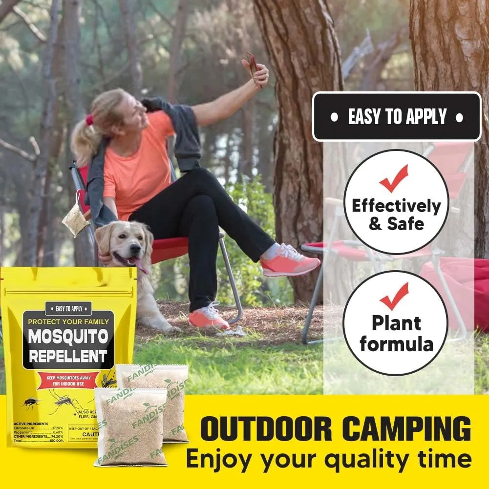 Mosquito Repellent Pouches, Mosquito Repellent for Patio, Mosquito Repellent Outdoor Patio, Mosquito Deterrent Indoor,Mosquito Control, Keep Mosquitoes Away from Home,Patio,Camping,Car&More-8P