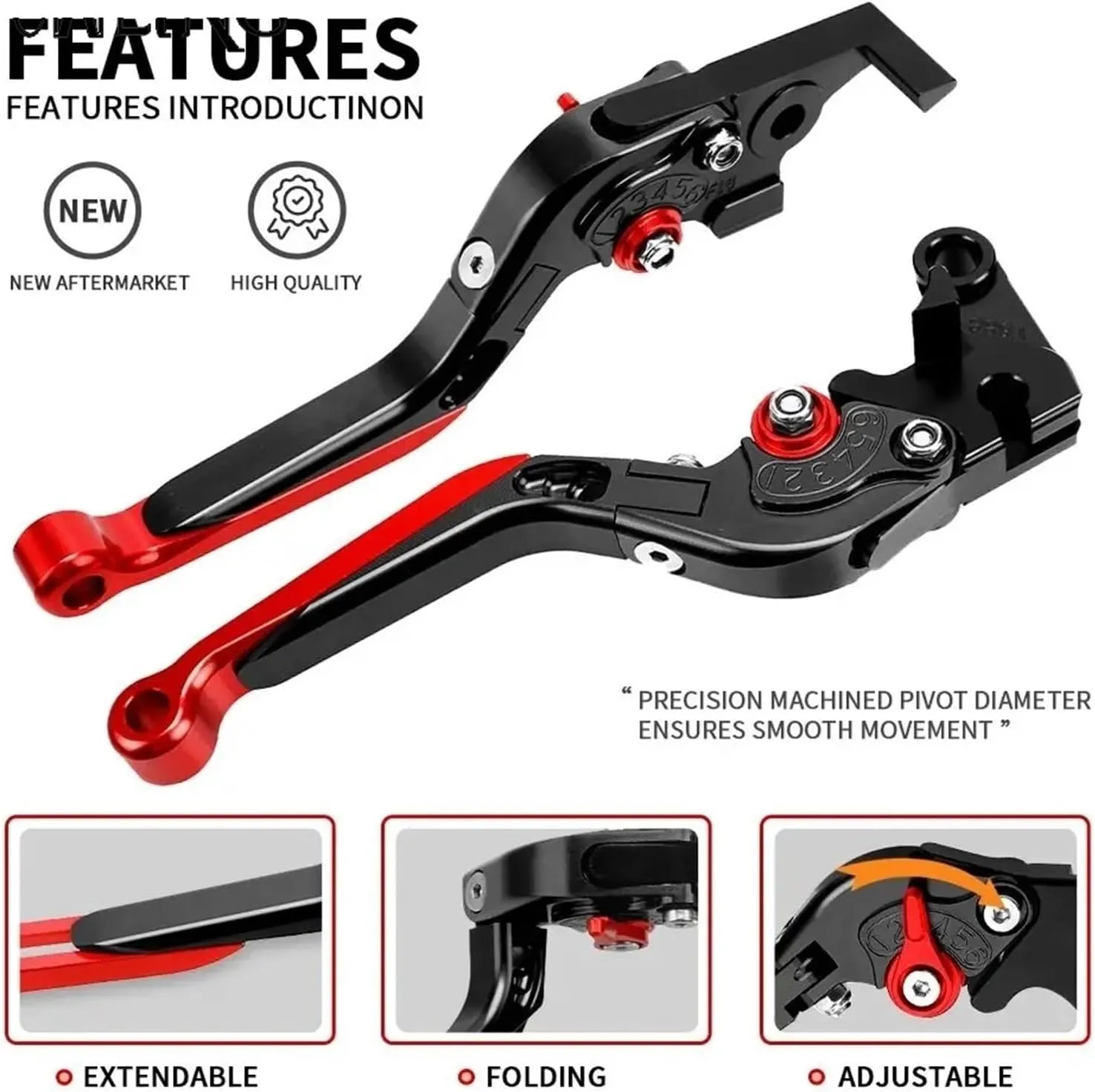 Motorcycle Accessories Brake Clutch Levers Handlebar Handle bar Hand Grips Ends for H┐onda CRF1100L A┐frica T┐Win CRF 1100 L(C)