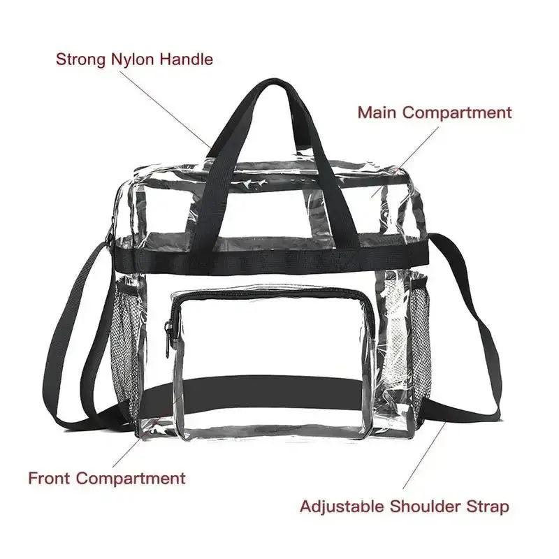 Multi-Compartment Clear stadium bag
