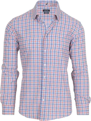 NAUTICA Slim Fit Mens Dress Shirts Long Sleeve Button Down Wrinkle Free Formal 4-Way Stretch