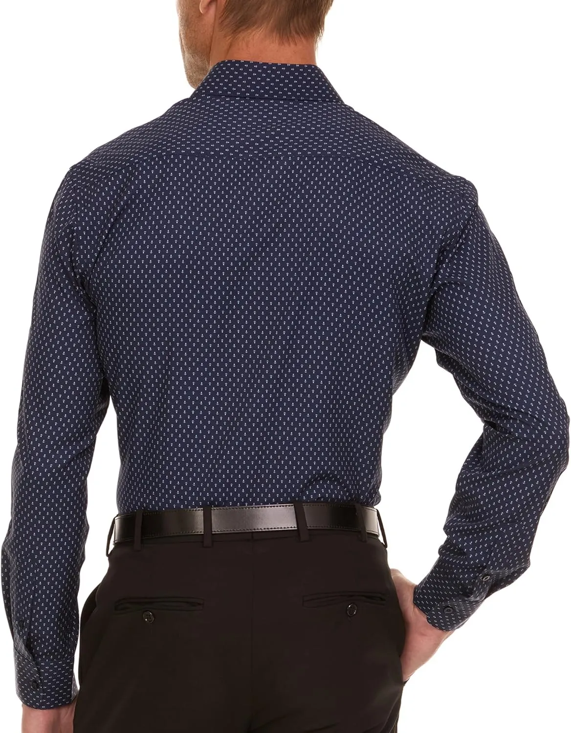 Nautica Slim Fit Mens Dress Shirts Long Sleeve Button Down Wrinkle Free Formal 4-Way Stretch