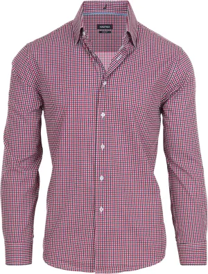 Nautica Slim Fit Mens Dress Shirts Long Sleeve Button Down Wrinkle Free Formal 4-Way Stretch