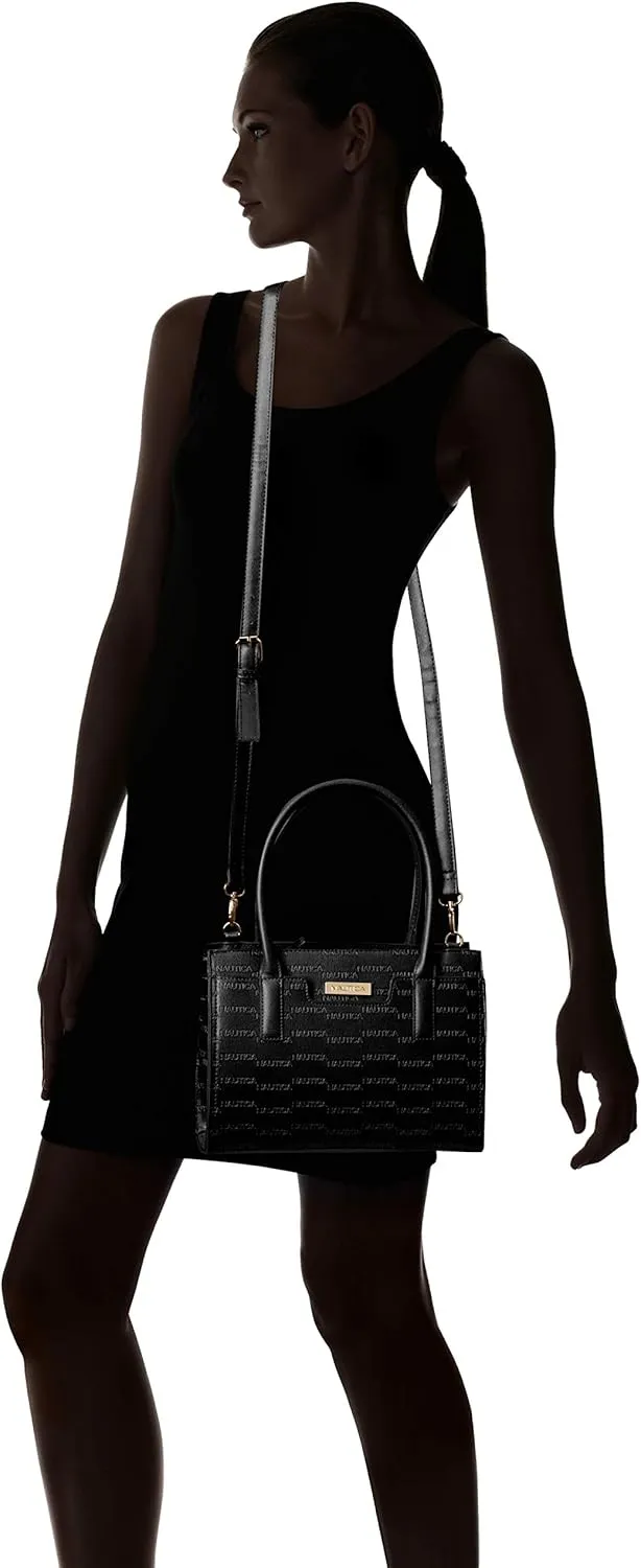 Nautica Womens Sandy Jr. Top Handel Satchel with Removable Crossbody Strap
