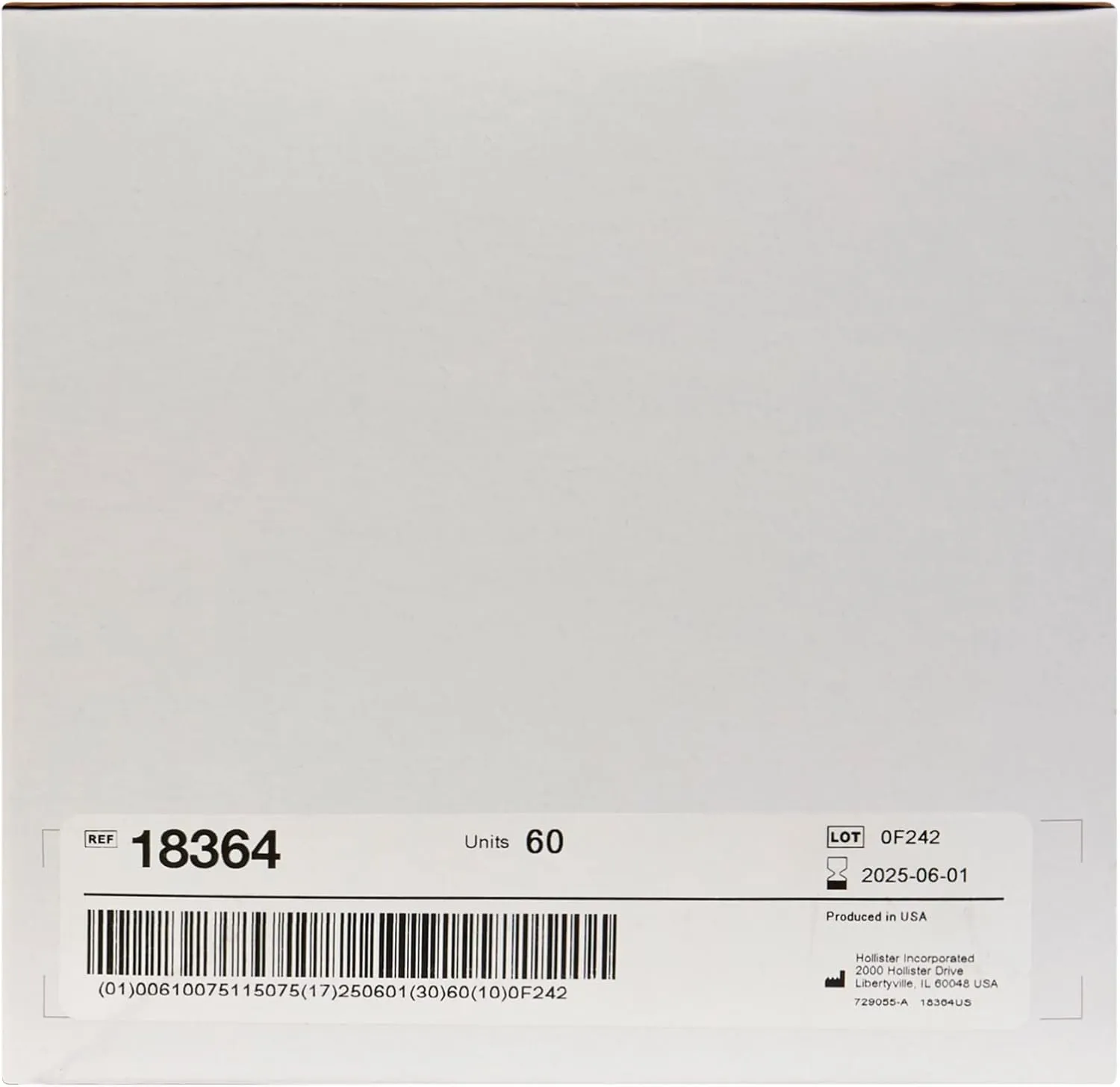 New Image Closed End 9"L 2pc System Ostomy Pouch 9 Inch Length 18364, 60 Ct