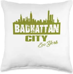 New York City Urban Life Cool NYC Style Throw Pillow, 16x16, Multicolor