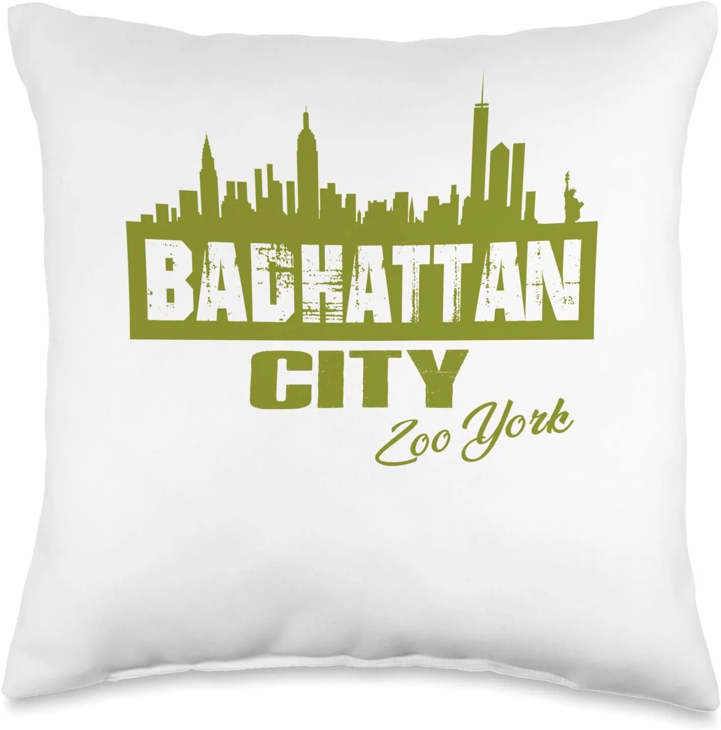 New York City Urban Life Cool NYC Style Throw Pillow, 16x16, Multicolor