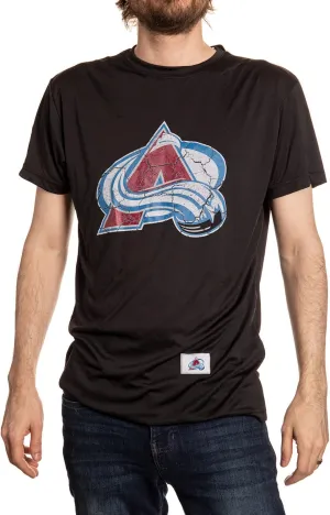 NHL Mens Loose Fit Performance Rashguard Wicking Short Sleeve Shirt