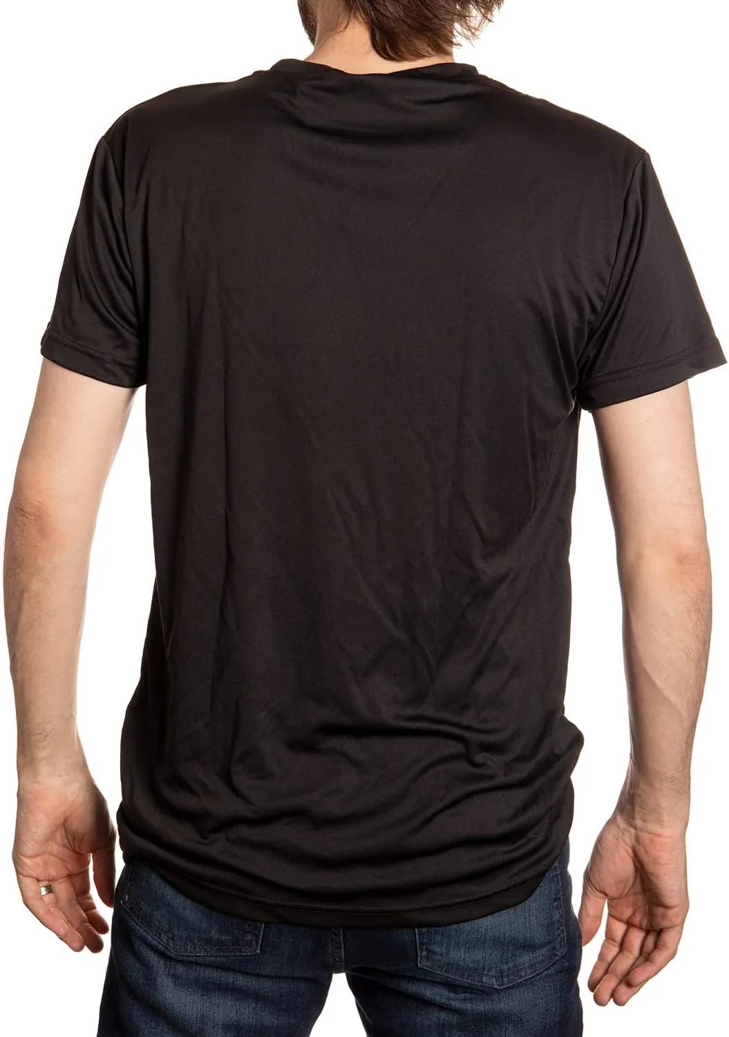 NHL Mens Loose Fit Performance Rashguard Wicking Short Sleeve Shirt