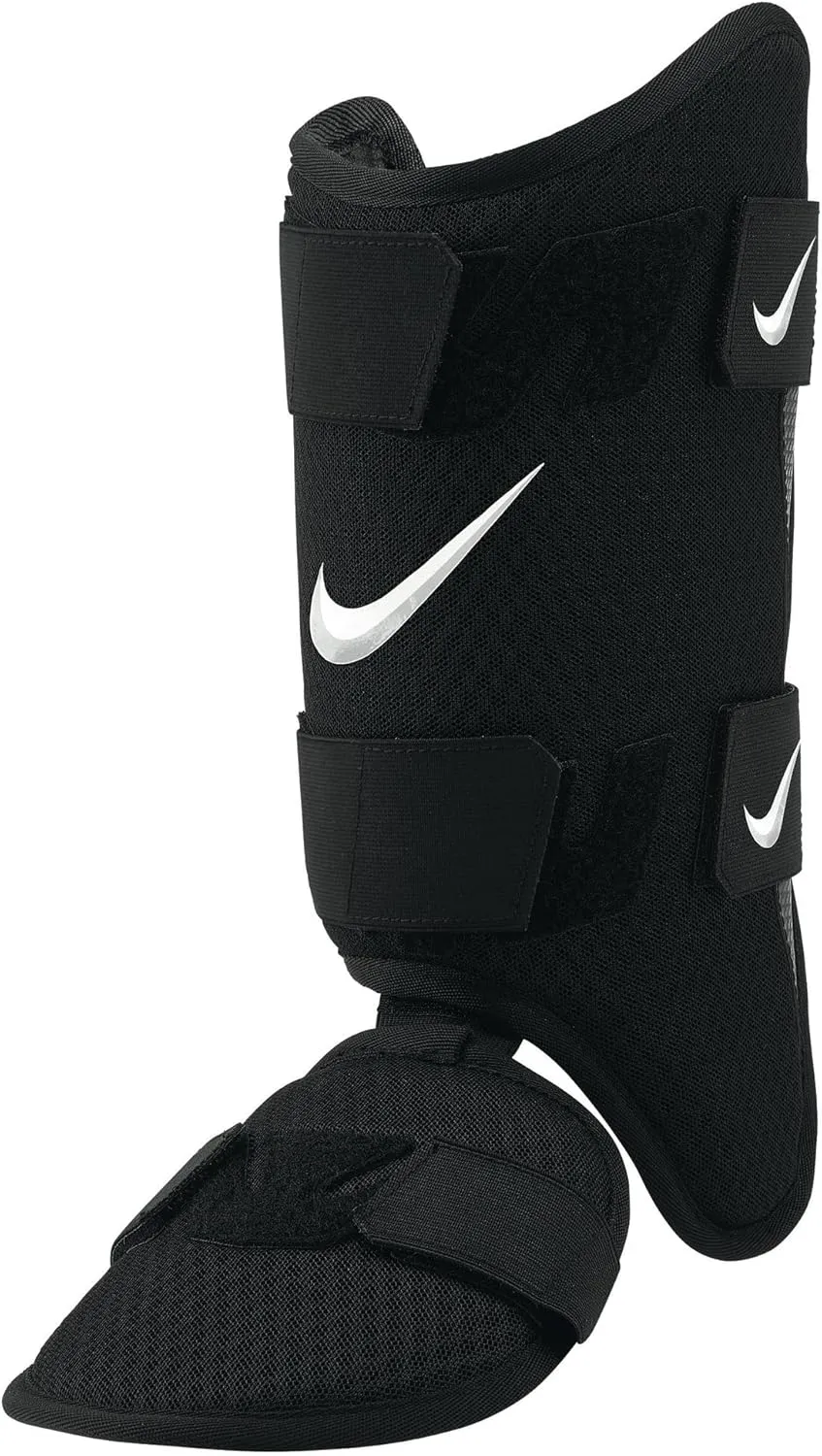 Nike Adult Diamond Batters Leg Guard Right Hand Hitter Black | White