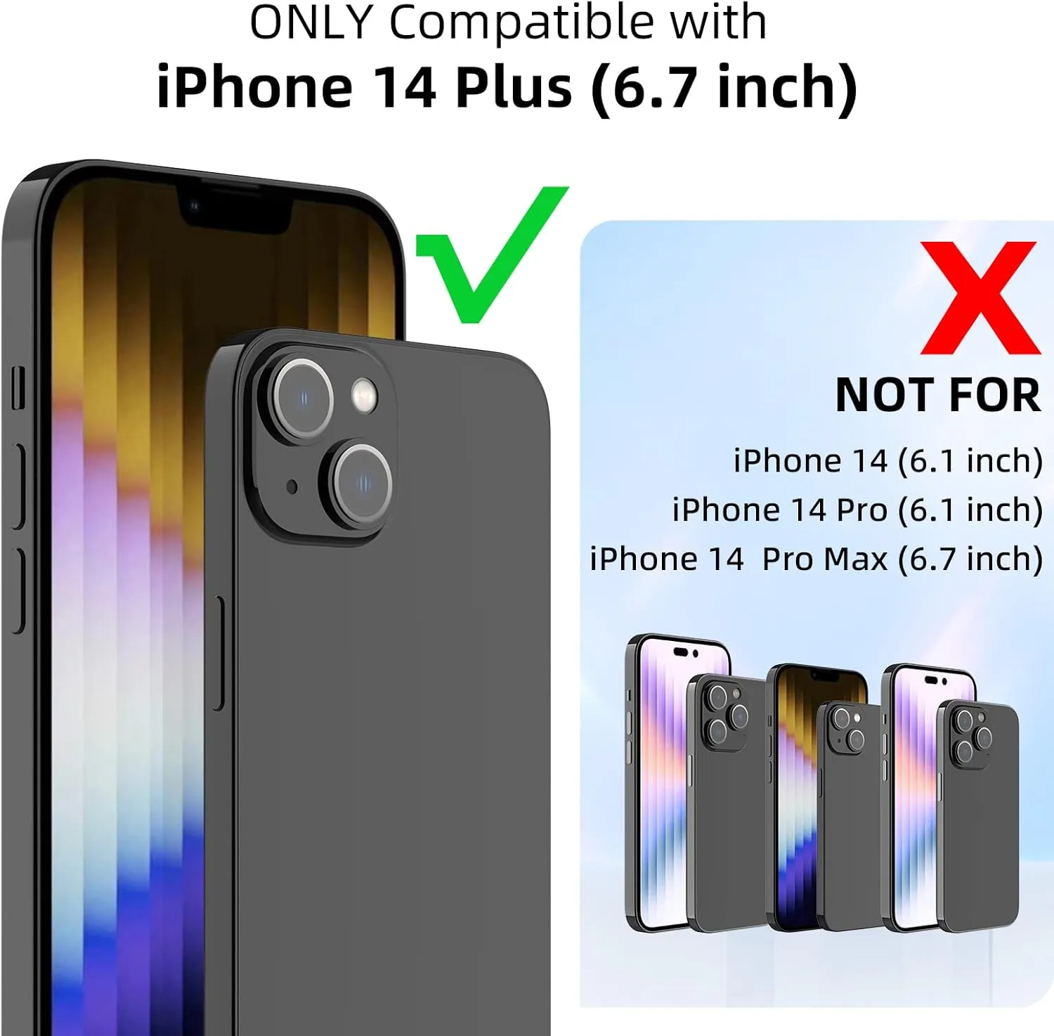 Nillkin Designed for iPhone 14 Plus Case with Camera Cover, CamShield Pro Case with Slide Camera Protection, Slim Fit Thin Shockproof Cover for iPhone 14 Plus 6.7 inch, Blue