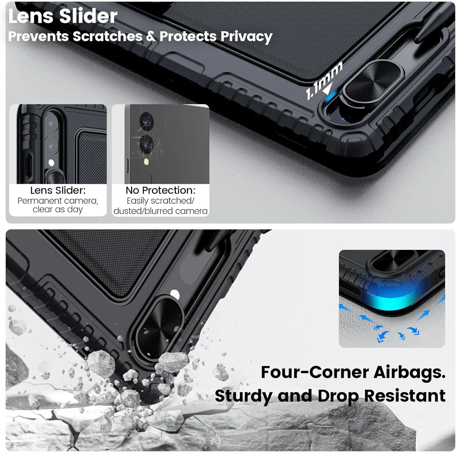 Nillkin for Samsung Galaxy Tab S9 Case with Detachable Keyboard, with 7 Backlit, Kickstand,Smart Trackpad, S Pen Holder, Galaxy tab S9 5G Keyboard Case 11 inch