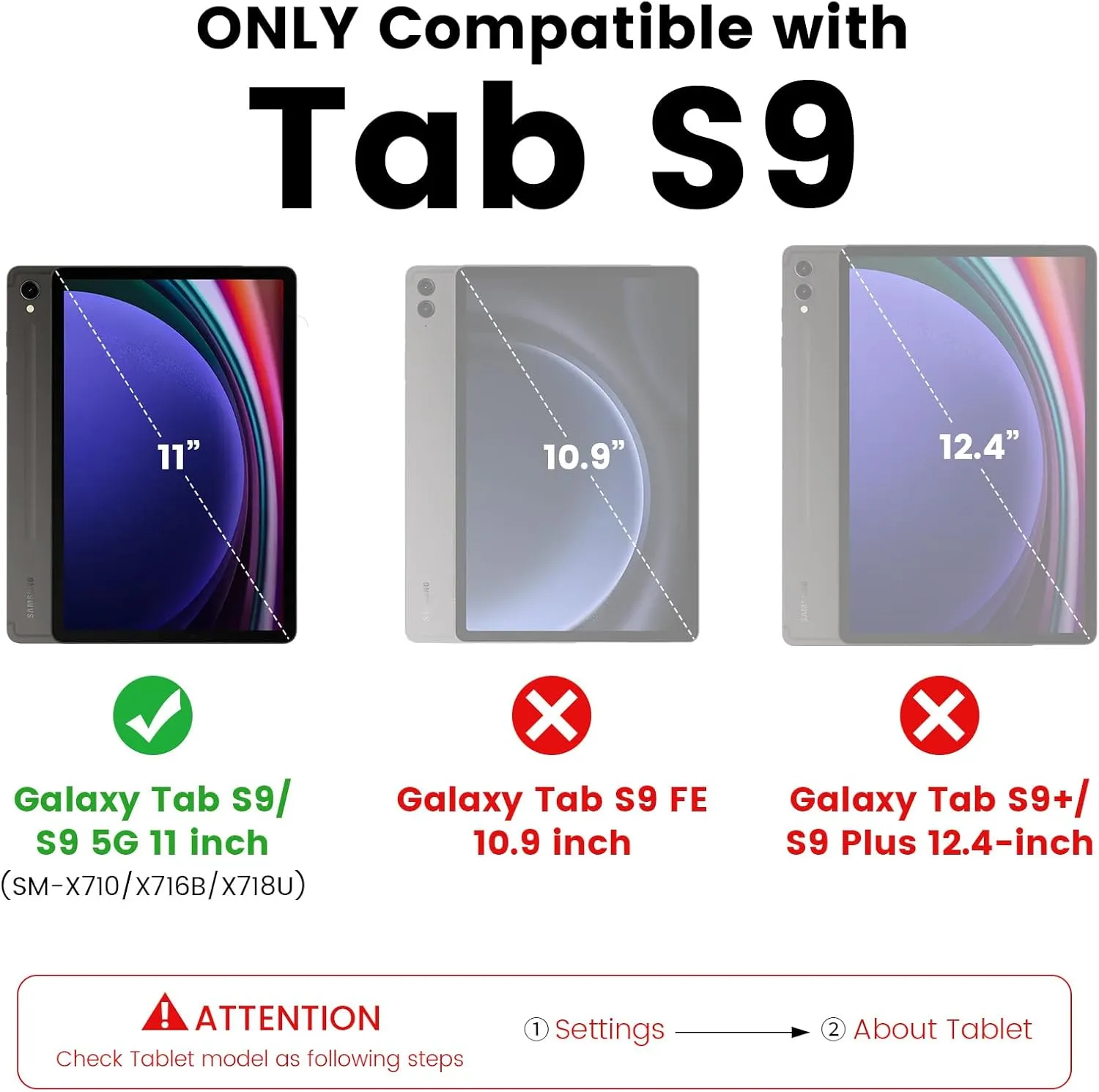 Nillkin for Samsung Galaxy Tab S9 Case with Detachable Keyboard, with 7 Backlit, Kickstand,Smart Trackpad, S Pen Holder, Galaxy tab S9 5G Keyboard Case 11 inch