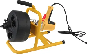 Olympia Tools 410-323 Electric Drain Cleaner, Yellow   Black