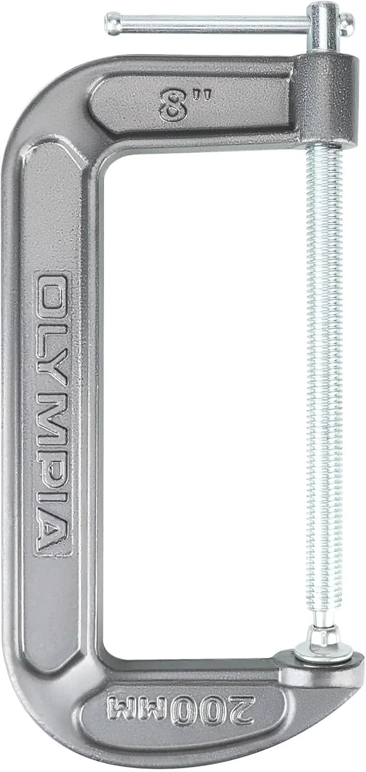 Olympia Tools C-Clamp (8" X 4") 38-148, Black