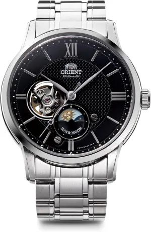 ORIENT Classic Semi Skeleton Sun & Moon Mechanical Watch RN-AS0001B Men's