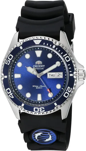 Orient Men's 'Ray II Rubber' Japanese Automatic Stainless Steel Diving Watch, Color:Silver-Toned (Model: FAA02008D9)