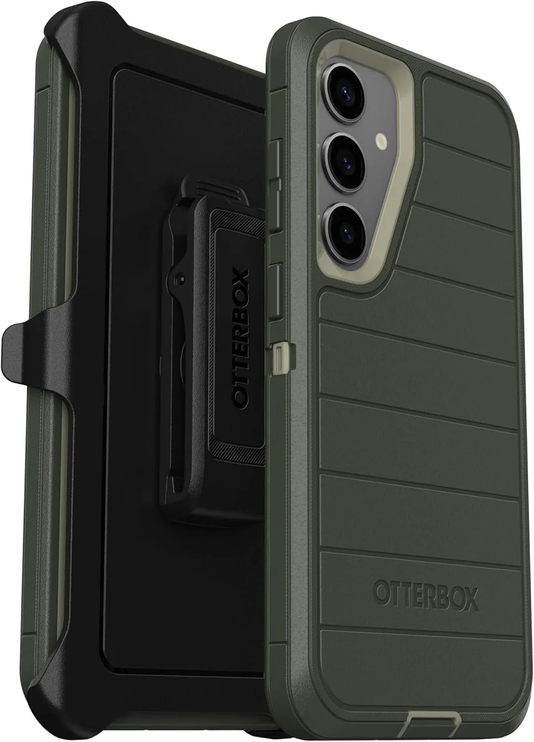 OtterBox Galaxy S25  (Only) - Defender Series Case - Lichen The Trek - Screenless - Rugged & Durable - with Port Protection - Holster Clip Included - Microbial Defense Protection