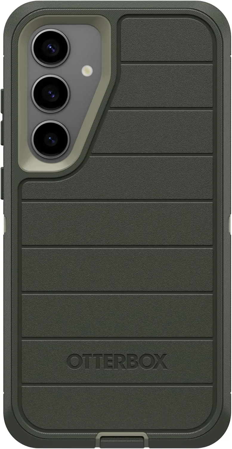 OtterBox Galaxy S25  (Only) - Defender Series Case - Lichen The Trek - Screenless - Rugged & Durable - with Port Protection - Holster Clip Included - Microbial Defense Protection