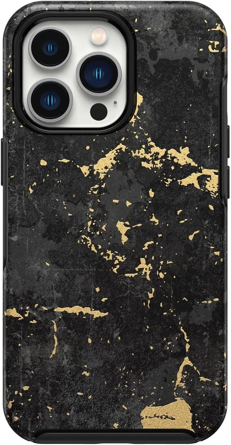 OtterBox iPhone 13 Pro Max & iPhone 12 Pro Max Symmetry Series Case - Enigma (Black/Enigma Graphic), Ultra-Sleek, Wireless Charging Compatible, Raised Edges Protect Camera & Screen