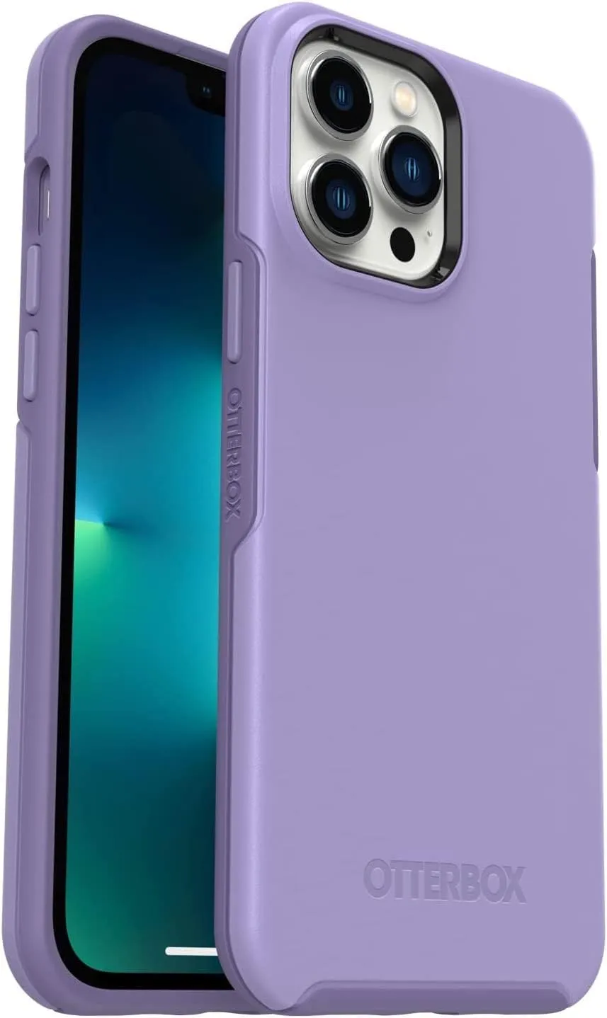 OtterBox iPhone 13 Pro Max & iPhone 12 Pro Max Symmetry Series Case - Rest Purple, Ultra-Sleek, Wireless Charging Compatible, Raised Edges Protect Camera & Screen