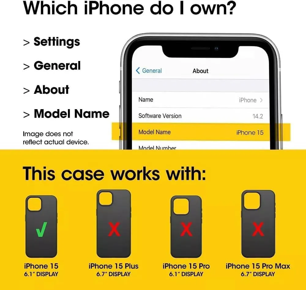 OtterBox iPhone 15, iPhone 14, & iPhone 13 (Only) Defender Series Case - Lichen The Trek (Green) - Rugged & Durable - with Port Protection - Holster Clip Includes - Microbial Defense Protection