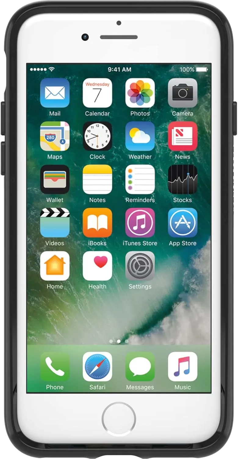 OtterBox iPhone SE 3rd/2nd Gen, iPhone 8/7 (not Compatible with Plus Sized Models) Symmetry Series Case - Cow Print, Ultra-Sleek, Wireless Charging Compatible, Raised Edges Protect Camera & Screen