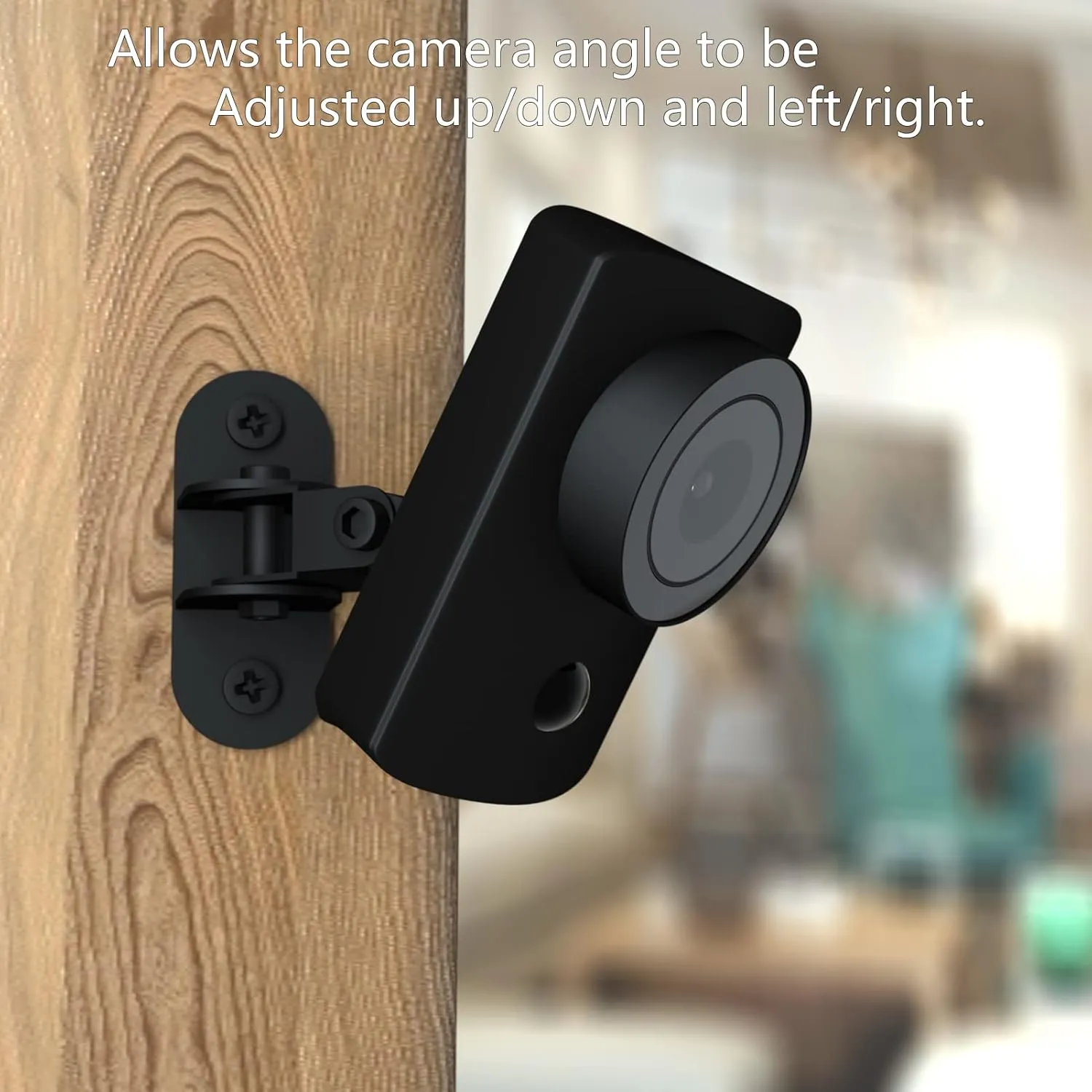 Pack of 4 Upgrade Metal Wall Mount Compatible with Simplisafe Indoor Camera, Easy to Mount on Wall or Ceiling