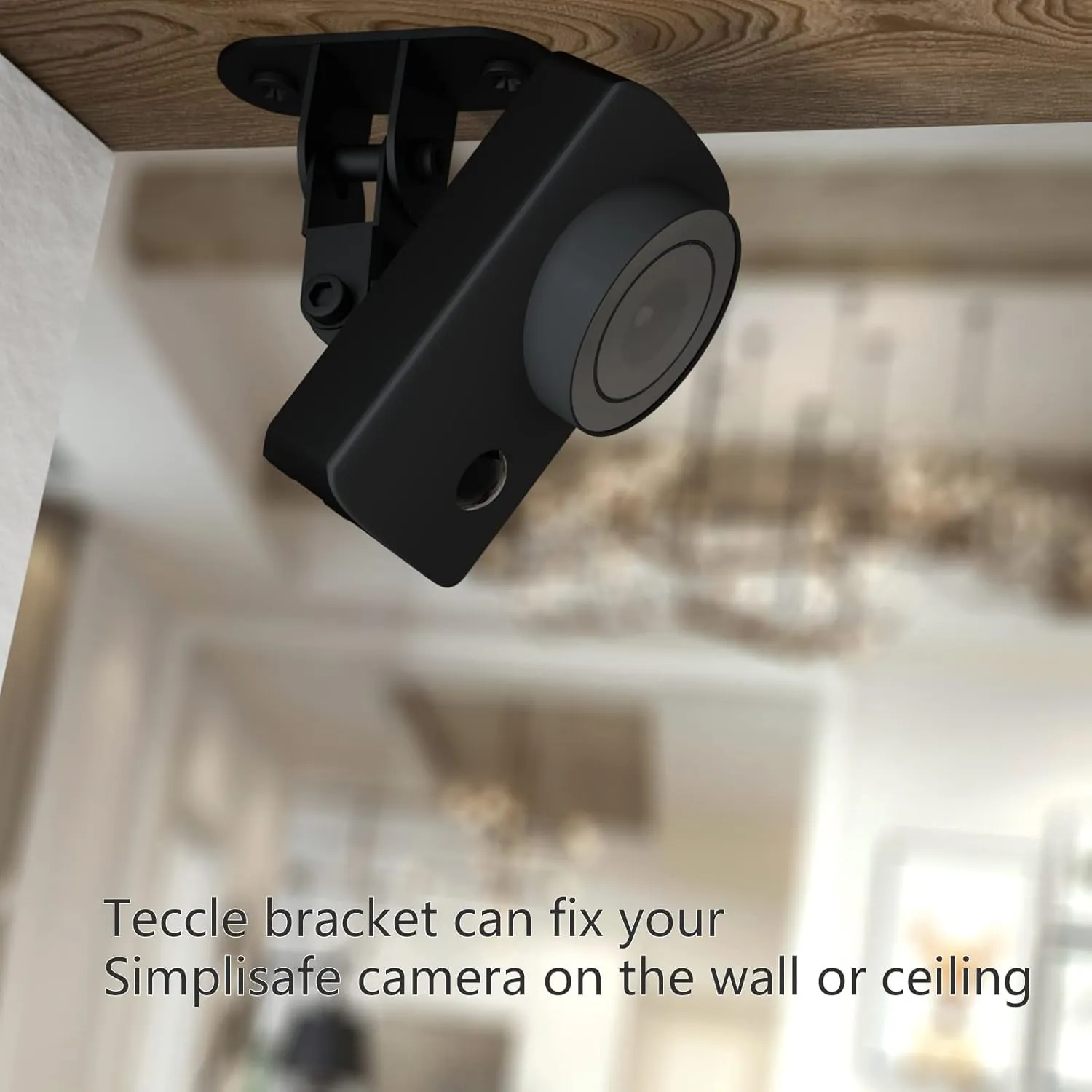 Pack of 4 Upgrade Metal Wall Mount Compatible with Simplisafe Indoor Camera, Easy to Mount on Wall or Ceiling