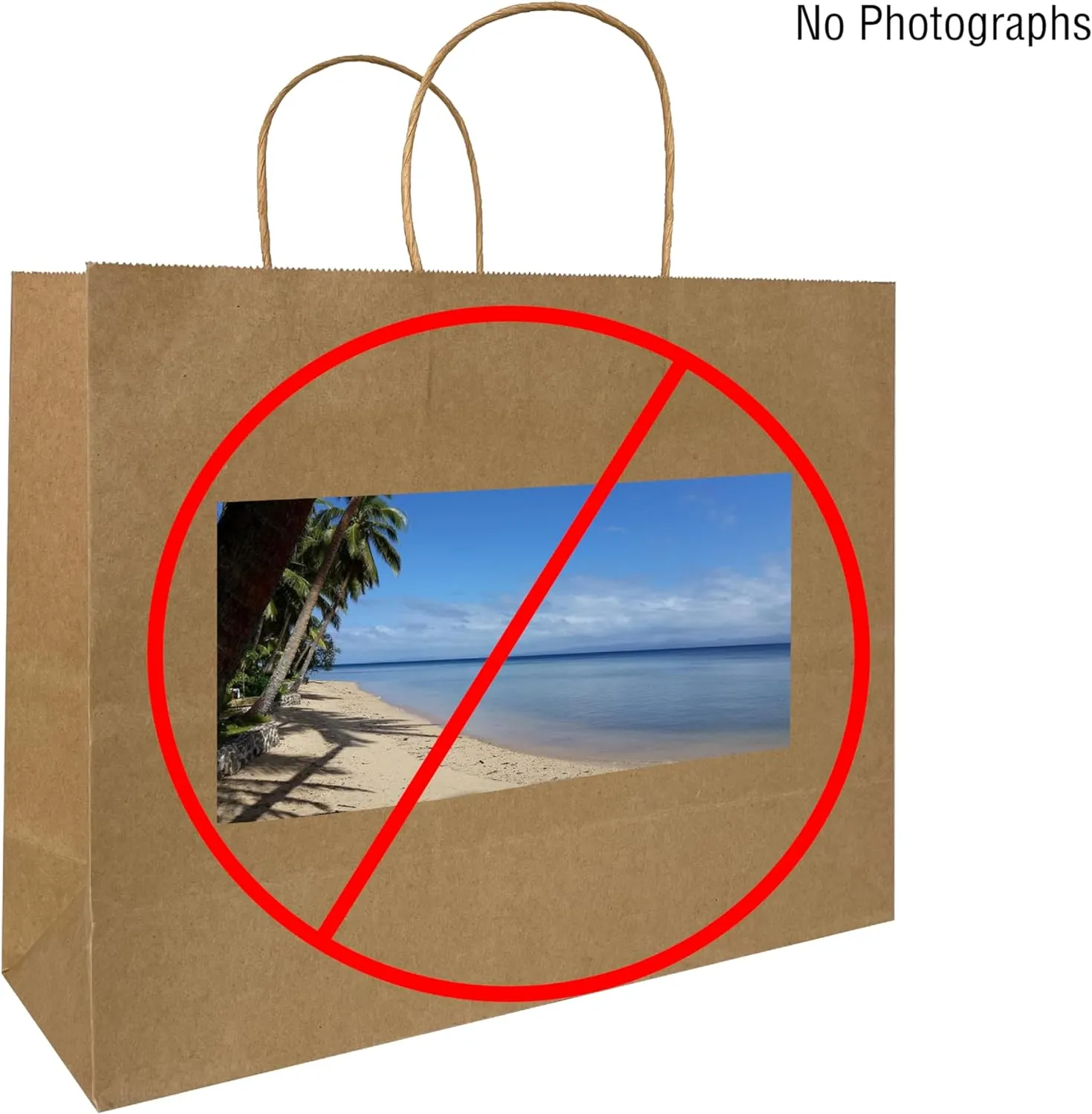 Personalized Paper Bags, 50 PCS Custom Printed Kraft Paper Bags for Small Business, Retail Gift Bags with Logo, Brown Shopping bag with Handle, Paper Bags, Party (Horizontal, 1count (Pack of 50))