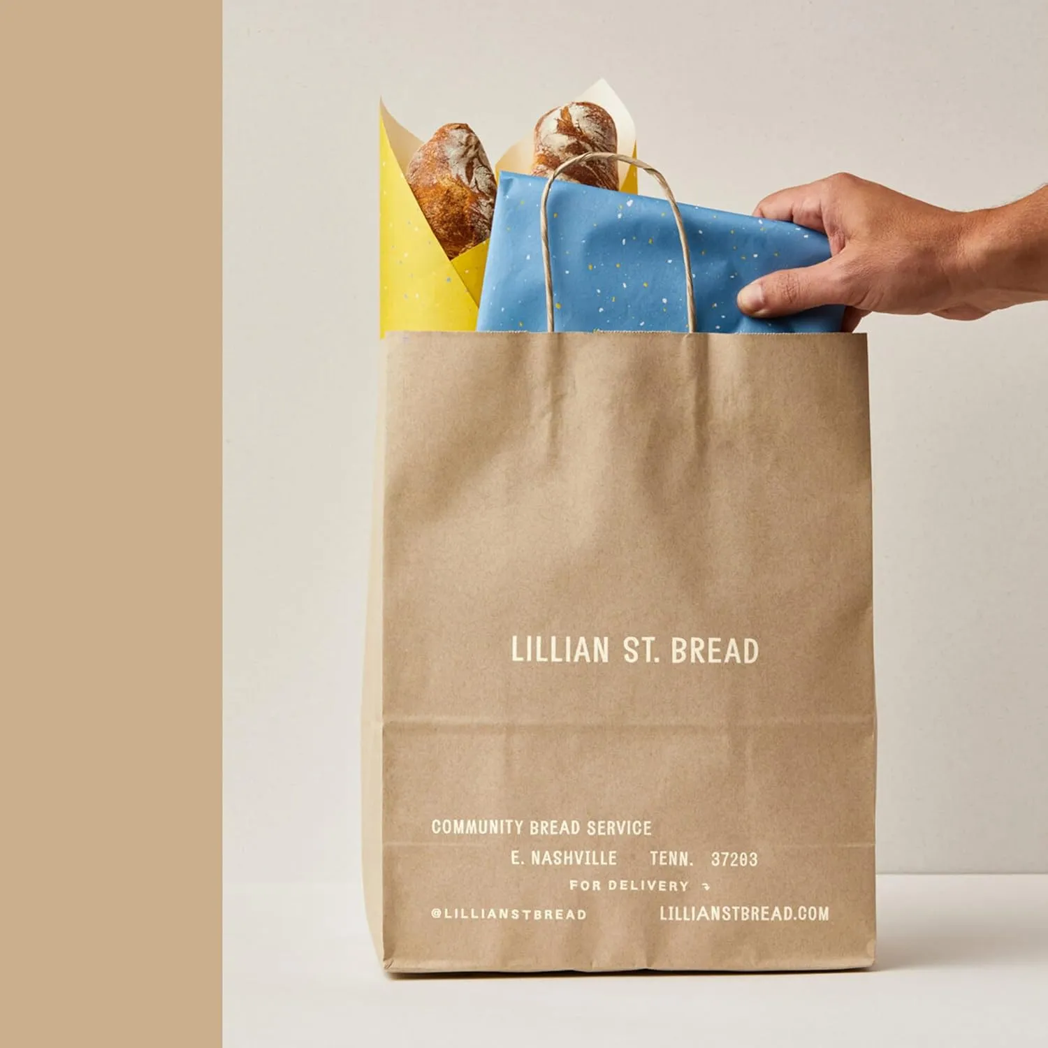 Personalized Paper Bags, 50 PCS Custom Printed Kraft Paper Bags for Small Business, Retail Gift Bags with Logo, Brown Shopping bag with Handle, Paper Bags, Party (Horizontal, 1count (Pack of 50))