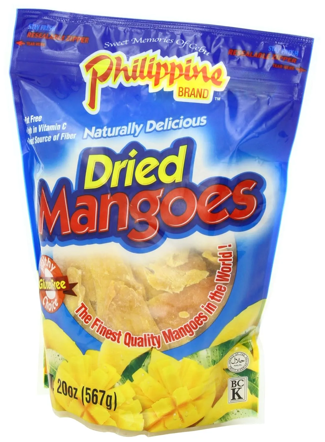 Philippine Brand Dried Mango, 20-Ounce Pouches (Pack of 2)