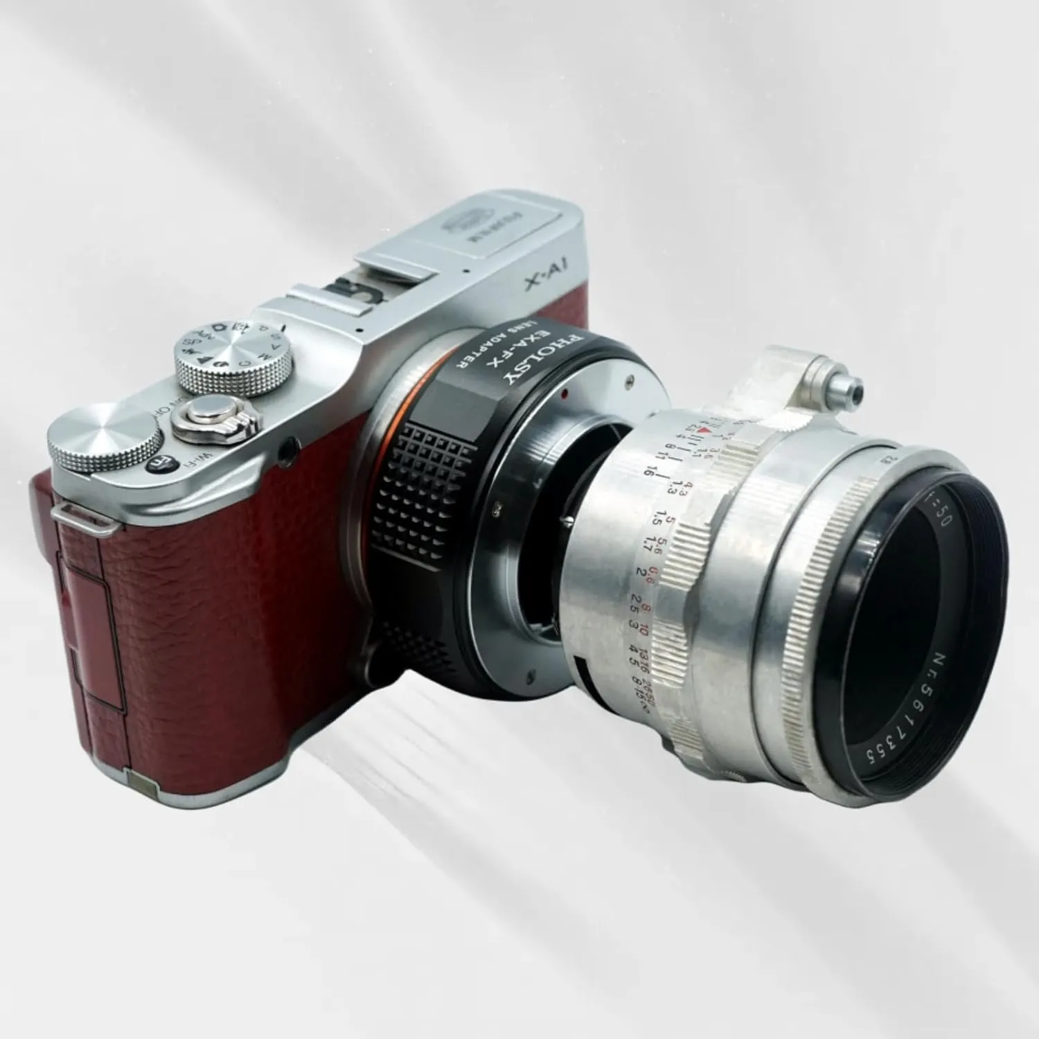 PHOLSY Exakta to FX Lens Mount Adapter Compatible with Exakta (Not Compatible with Topcon) Lens to Fuji X Mount Cameras Compatible with Fujifilm X-H2S, X-Pro3, X-T5, X-T4, X-S20, X-S10, X-T30II, X-E4