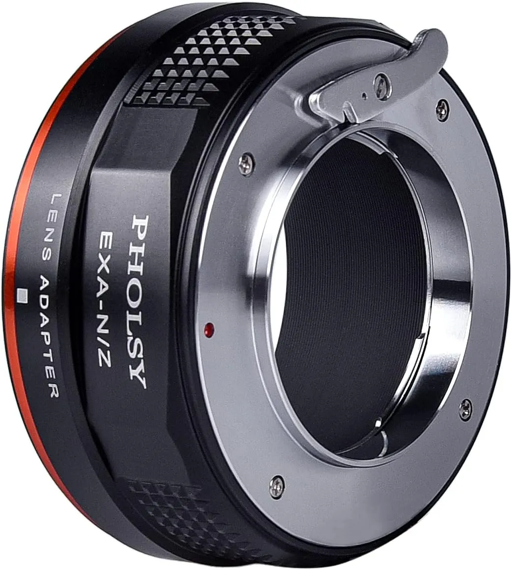 PHOLSY Lens Adapter Compatible with Exakta Mount Lens (Not Compatible with Topcon) Compatible with Nikon Z Camera Compatible with Nikon Z fc, Z30, Z9, Z8, Z6, Z7, Z5, Z50 (NOT FIT Z6 II and Z7 II)