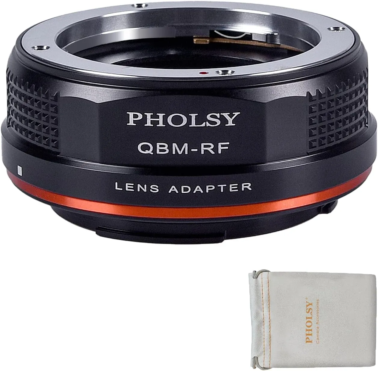 PHOLSY Lens Mount Adapter Compatible with Rollei QBM Mount Lens to Canon EOS RF Mount Camera Body for EOS R8, R50, R6 Mark II, R7, R10, R3, R5, EOS R5C, R6, EOS R, EOS RP, QBM to RF