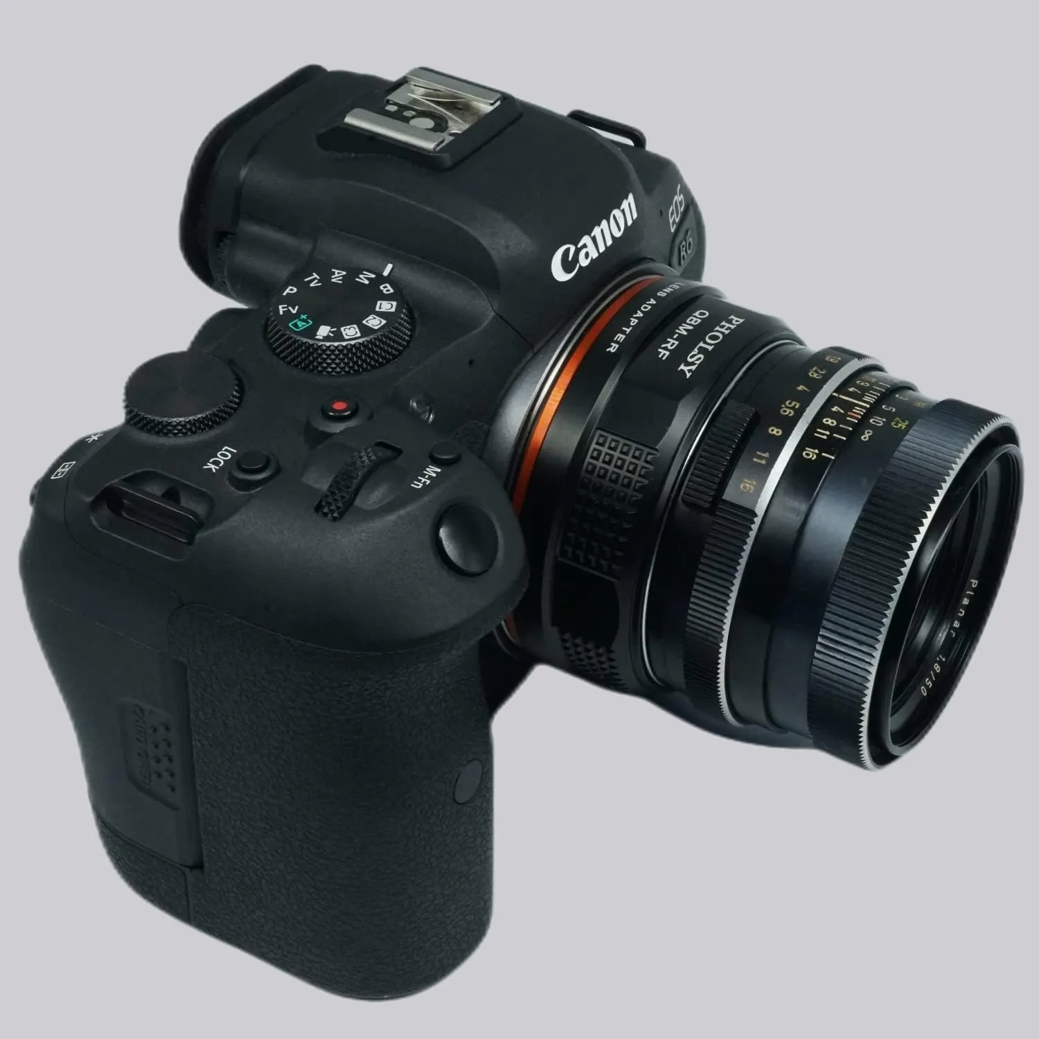 PHOLSY Lens Mount Adapter Compatible with Rollei QBM Mount Lens to Canon EOS RF Mount Camera Body for EOS R8, R50, R6 Mark II, R7, R10, R3, R5, EOS R5C, R6, EOS R, EOS RP, QBM to RF