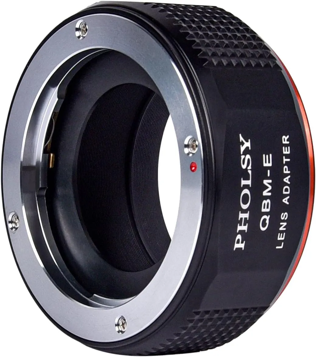 PHOLSY Lens Mount Adapter Compatible with Rollei QBM Mount Lens to E Mount Camera Body Compatible with Sony a1 a9ii a7S iii a7R v/iv/iii a7R a7C a7 iv/iii/ii, a7 a6600 a6500 a6400 a6300 NEX etc.