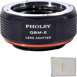 PHOLSY Lens Mount Adapter Compatible with Rollei QBM Mount Lens to E Mount Camera Body Compatible with Sony a1 a9ii a7S iii a7R v/iv/iii a7R a7C a7 iv/iii/ii, a7 a6600 a6500 a6400 a6300 NEX etc.