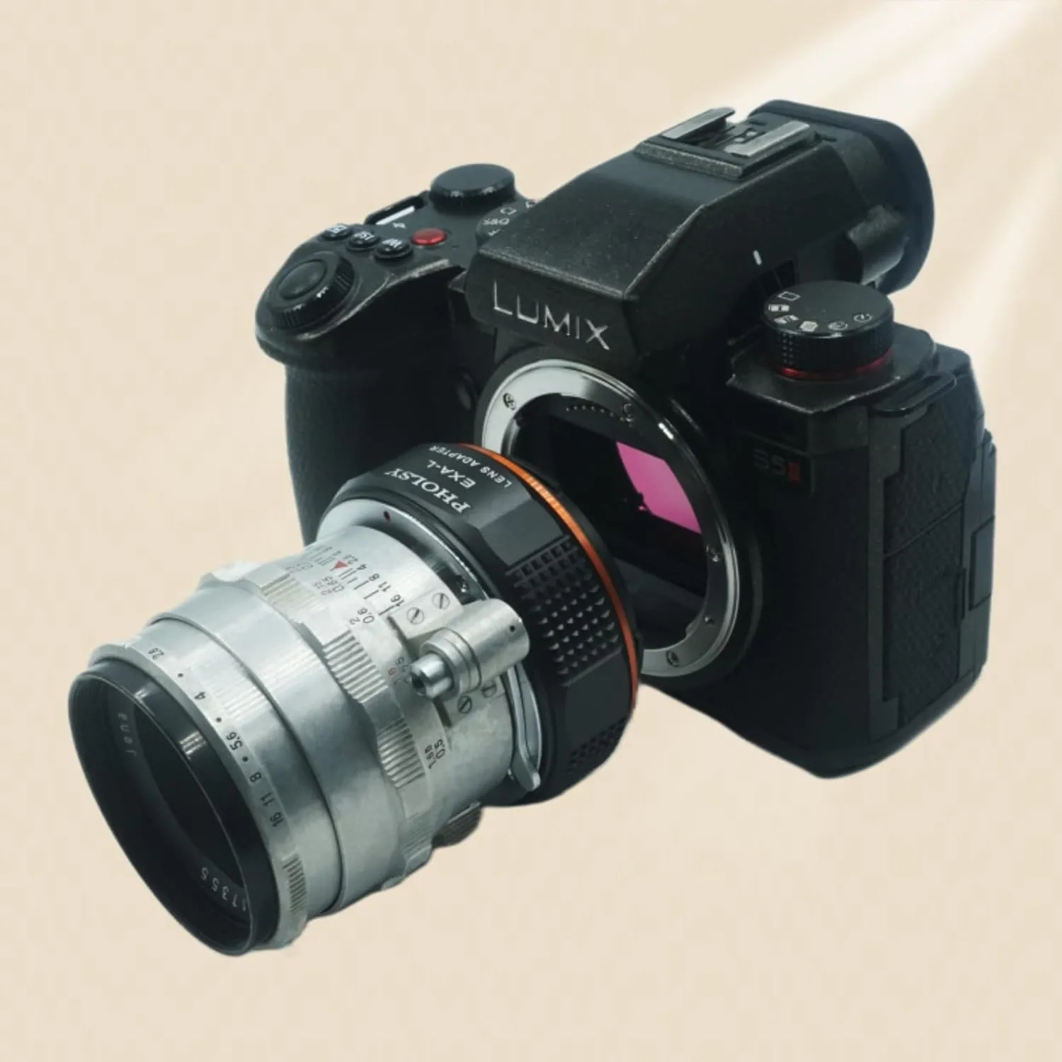 PHOLSY Lens Mount Adapter Exakta to L Compatible with Exakta (Not compatible with Topcon) Lens to Leica L Mount Camera Compatible with Leica SL2, SL2-S, CL, TL2, Lumix S5, S1, BS1H, SIGMA fp, fp L