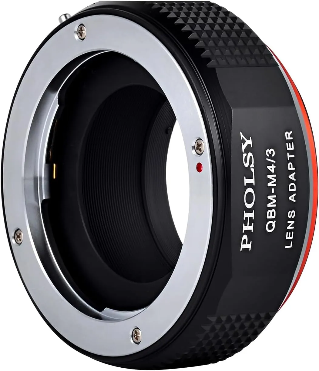 PHOLSY Lens Mount Adapter QBM to MFT Compatible with Rollei SL35 (QBM) Lens to Micro Four Thirds (M4/3 Micro 4/3) Mount Camera Body Compatible with Olympus Panasonic Lumix Cameras Rollei to M4/3