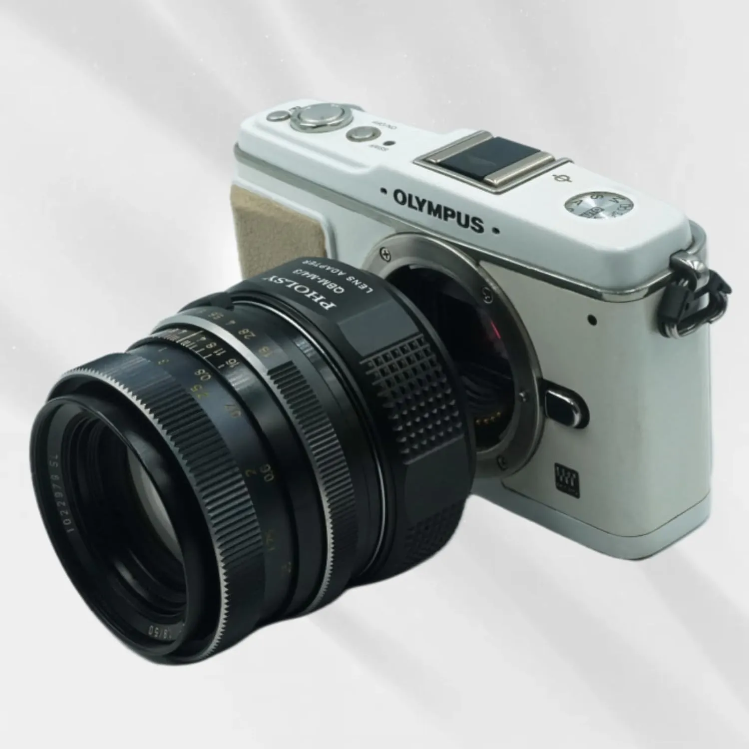 PHOLSY Lens Mount Adapter QBM to MFT Compatible with Rollei SL35 (QBM) Lens to Micro Four Thirds (M4/3 Micro 4/3) Mount Camera Body Compatible with Olympus Panasonic Lumix Cameras Rollei to M4/3