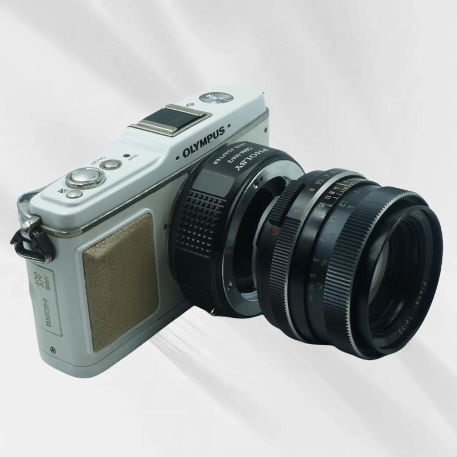PHOLSY Lens Mount Adapter QBM to MFT Compatible with Rollei SL35 (QBM) Lens to Micro Four Thirds (M4/3 Micro 4/3) Mount Camera Body Compatible with Olympus Panasonic Lumix Cameras Rollei to M4/3