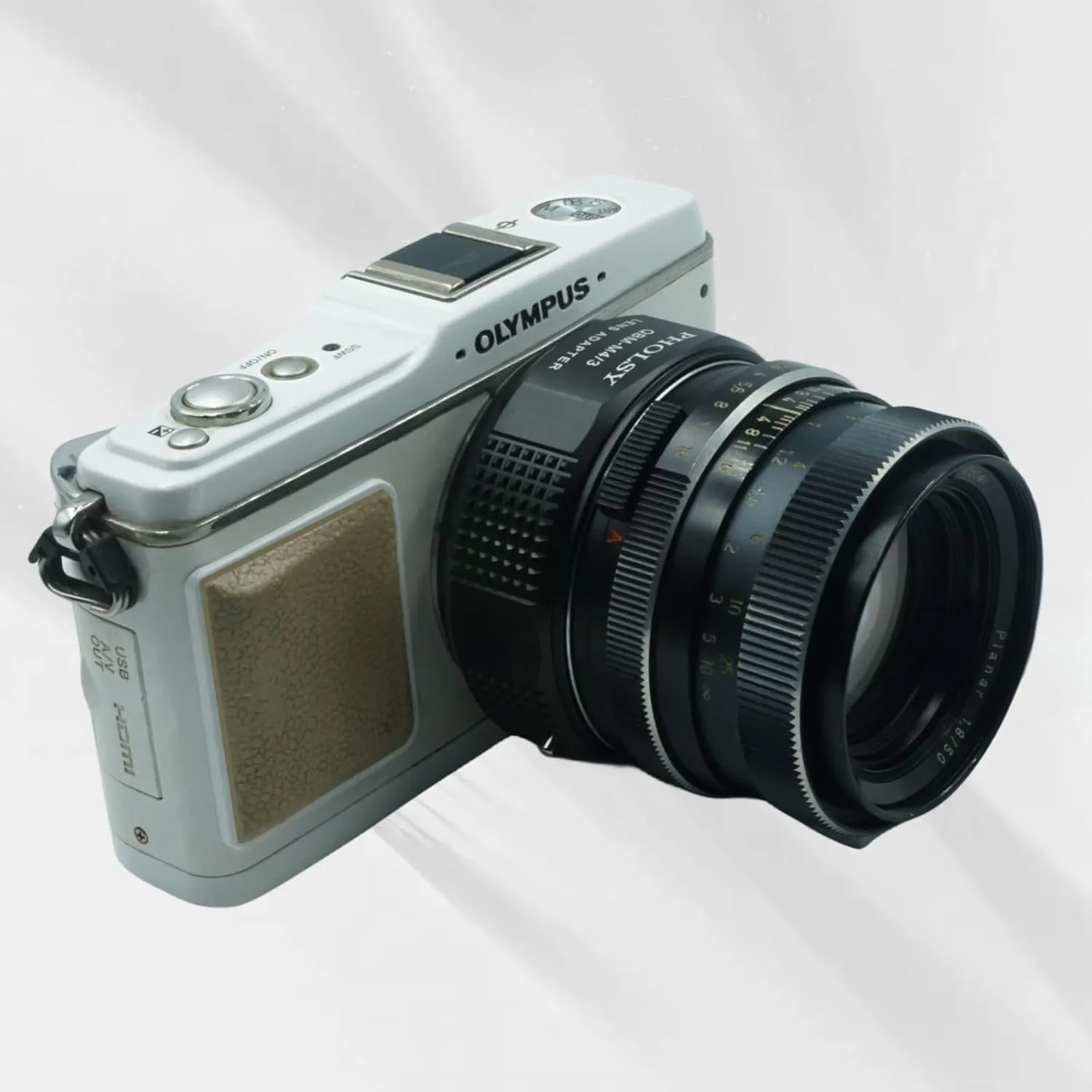 PHOLSY Lens Mount Adapter QBM to MFT Compatible with Rollei SL35 (QBM) Lens to Micro Four Thirds (M4/3 Micro 4/3) Mount Camera Body Compatible with Olympus Panasonic Lumix Cameras Rollei to M4/3