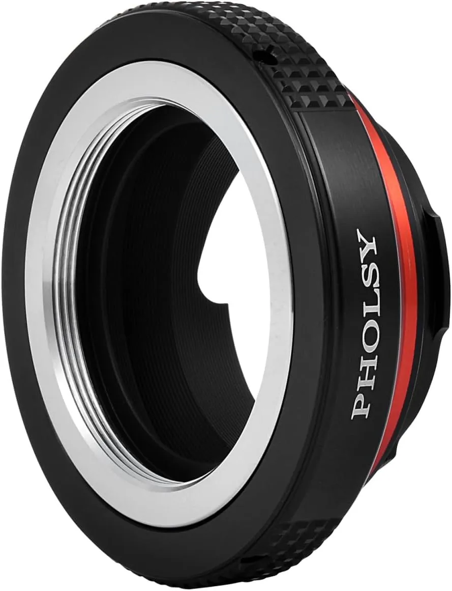 PHOLSY Lens Mount Adapter with 6-Bit Coding Compatible with M42 42mm Screw Lens to Leica M Mount Camera Body M42 to Leica M